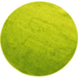 Covor monocrom rotund diametru 40 cm verde imagine
