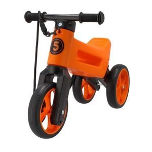 Bicicleta fara pedale Funny Wheels Rider SuperSport 2 in 1 Sunset Orange imagine