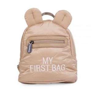 Rucsac pentru copii matlasat Childhome My First Bag Bej imagine