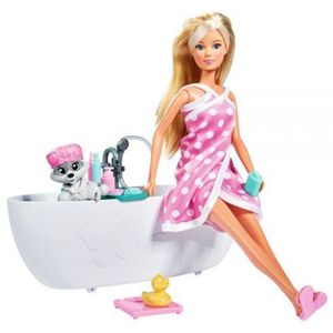Papusa Simba Steffi Love Bath Fun 29 cm cu figurina si accesorii imagine