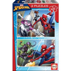 Puzzle 2x48 piese - Spider-Man | Educa imagine