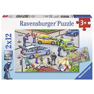 Puzzle Politie, 2 x 12 piese imagine