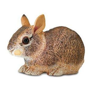 Figurina Safari - Pui de iepure codita-de-bumbac imagine