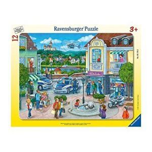 Puzzle Ravensburger tip rama - Politia in actiune, 12 piese imagine