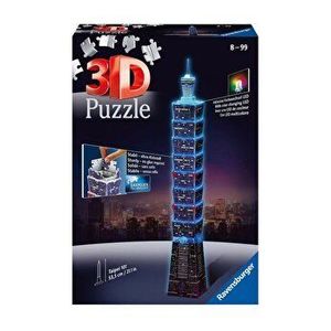 Puzzle 3D - Taipei, led, 216 piese imagine