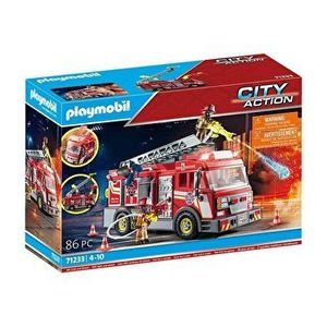 Set figurine Playmobil City Action - Camion de pompieri US imagine