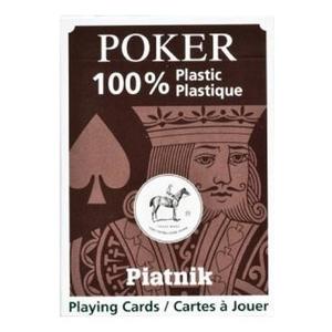 Joc de carti: Poker 100 % Plastic. Black imagine