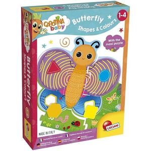 Puzzle de podea - Fluturas cu forme si culori (29 piese) imagine