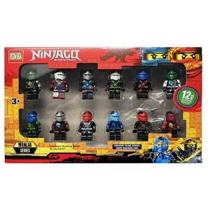 Set 12 figurine tip lego Ninjago, Multicolor, 5 cm imagine