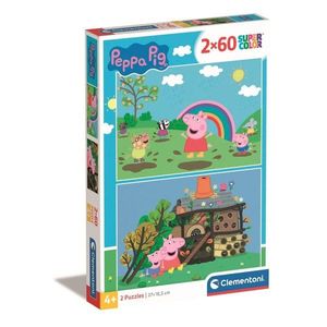 Puzzle Clementoni, Peppa Pig, 2 x 60 piese imagine