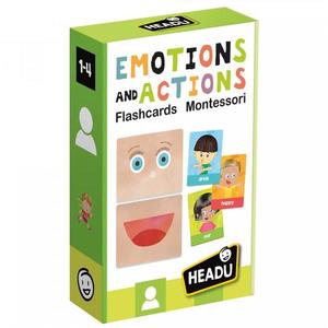Joc educativ - Emotions and Actions Montessori Flash Cards | Headu imagine