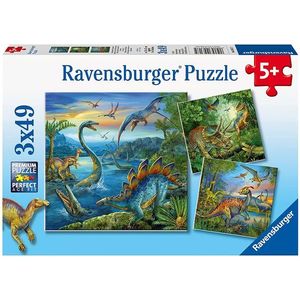 Puzzle 3x49 piese - Farmecul Dinozaurilor | Ravensburger imagine