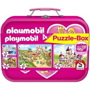 Set 4 puzzle-uri - Playmobil - Pink Box | Schmidt imagine
