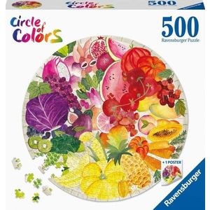 Puzzle 500 de piese - Cerc Fructe si Legume | Ravensburger imagine