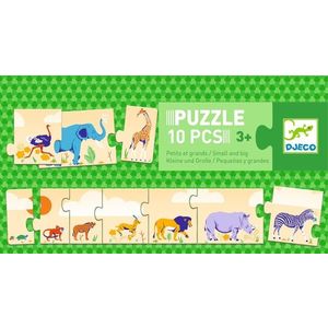 Puzzle educativ - De la mic la mare | Djeco imagine