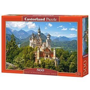 Puzzle View of the Neuschwanstein Castle, Germany, 500 piese imagine