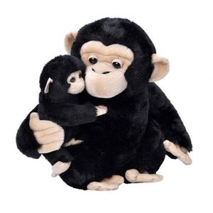 Jucarie de plus - Mama si puiul cimpanzeu | Wild Republic imagine
