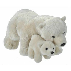 Jucarie de plus - Mama si Puiul - Urs Polar | Wild Republic imagine