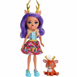 Papusa Enchantimals by Mattel Danessa Deer cu figurina ren imagine