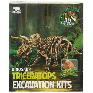 Kit arheologic, 3D Skeleton, Sapa si descopera un Triceratops imagine