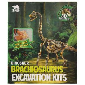 Kit arheologic, 3D Skeleton, Sapa si descopera un Brachiosaurus imagine