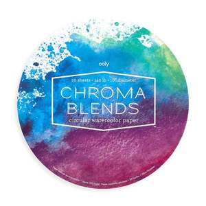 Bloc desen circular Ooly, Watercolor Chroma Blends imagine