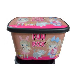 Cutie depozitare jucarii pentru camera fetitei FunBox papusi 50 litri imagine