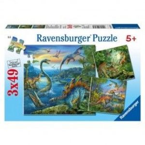 Puzzle farmecul dinozaurilor 3x49 piese imagine