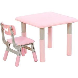 Set masuta si scaunel cu inaltime reglabila Lala roz imagine