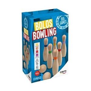 Joc din lemn bowling Cayro cu 6 popice, 2 bile, si sac de transportat imagine