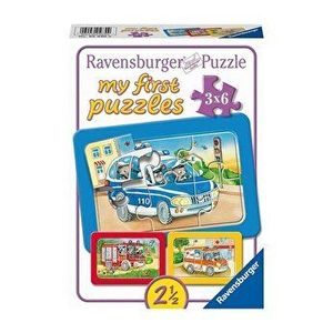 Puzzle 3 in 1 - Animale conducand vehicule, 18 piese imagine