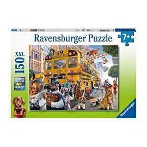 Puzzle Autobuzul scolar al animalelor, 150 piese imagine