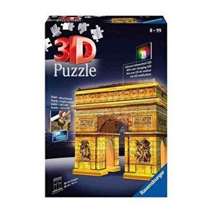 Puzzle 3D - Arc de Triumf, led, 216 piese imagine