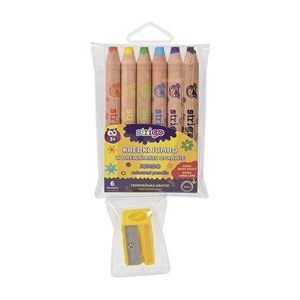 Creioane colorate Jumbo, 6 buc imagine