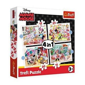 Puzzle Trefl 4 in 1 - Minnie Mouse si prietenii ei, 71 piese imagine