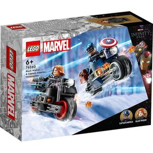 LEGO® Marvel - Motocicletele lui Black Widow si Captain America (76260) imagine