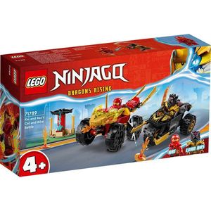 LEGO® Ninjago - Infruntarea dintre Kai in masina si Ras pe motocicleta (71789) imagine
