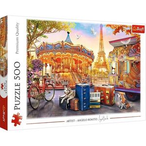 Puzzle 500 piese - Holidays in Paris | Trefl imagine
