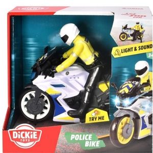 Dickie - Motocicleta de Politie - 17 cm | Dickie Toys imagine