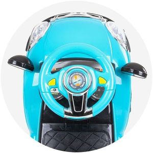 Masinuta de impins Chipolino Super Car blue cu maner si copertina imagine