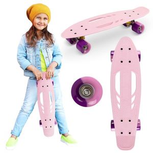 Skateboard copii Qkids Galaxy Pink imagine