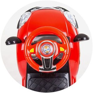Masinuta de impins Chipolino Super Car red cu maner si copertina imagine