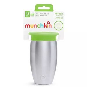 Cana Miracle 360 Munchkin Stainless Steel 296ml 12L+ green imagine