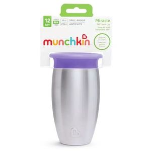Cana Miracle 360 Munchkin Stainless Steel 296ml 12L+ purple imagine