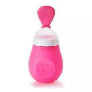 Lingurita cu rezervor Munchkin pentru bebelusi Squeeze 4L+ pink imagine