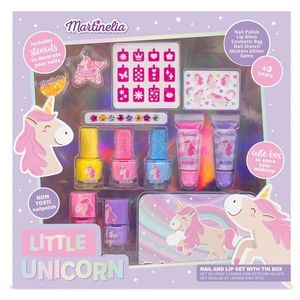 Set produse cosmetice pentru copii Little Unicorn Beauty Tin Box Martinelia 24145 imagine