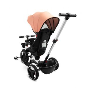 Tricicleta cu maner parental si scaun reversibil Toyz Dash roz imagine