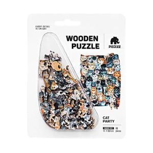 Puzzle 40 din lemn: Petrecerea pisicii imagine