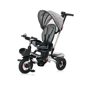 Tricicleta pentru copii, Control Parental, 12-36 Luni, Lorelli Zippy Air, Graphite imagine