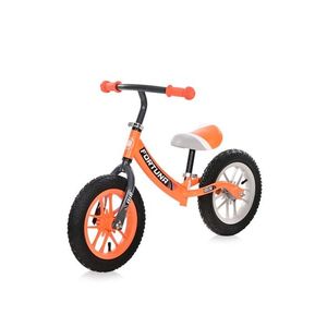 Bicicleta de echilibru, 2-5 ani, 12 inch, anvelope gonflabile, leduri, Lorelli Fortuna Air, Grey Orange imagine
